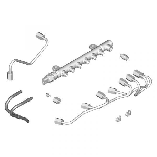 Комплект деталей для замены рампы Bosch 5340.1112303 на рампу BYC (ПАО "Автодизель"(ЯМЗ)) /53403.3906007-10/