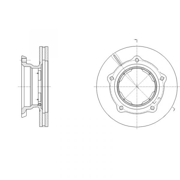 Диск тормозной HINO 300 задний (Sat) /ST4243137050/