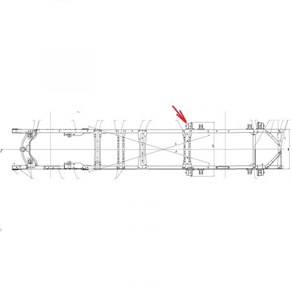 Кронштейн задней рессоры передний правый ГАЗ-3307, 3308, 3309, ГАЗон NEXT (ПАО "ГАЗ") /53-2912444/
