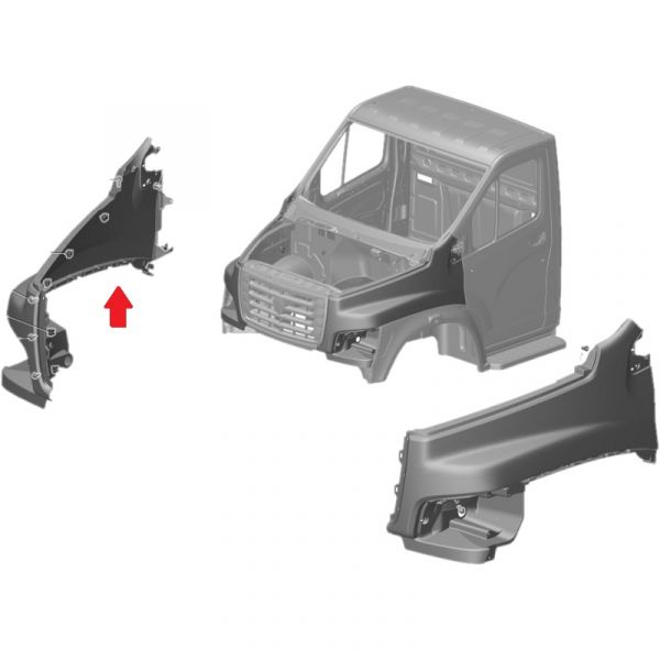Крыло ГАЗон NEXT правое (Вэлт НН  ГАЗ Оригинал) /С41R11-8403012/