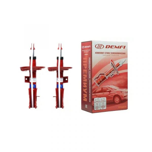 Стойка передняя ВАЗ 2180 Lada Vesta премиум газомасляная занижение на 50 мм 2шт. (Демфи) /SFC8050/