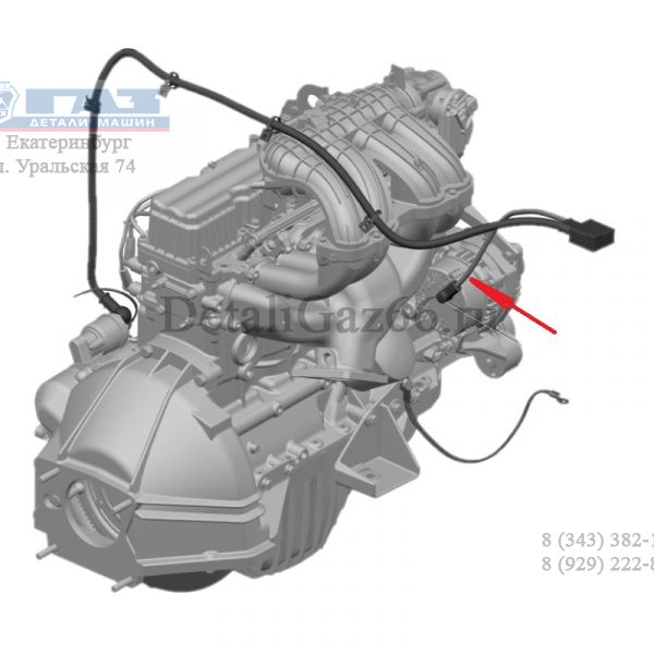 Провод к генератору ГАЗель NEXT дв. А274 Evotech (ООО "Арзамасское ПО Автопровод"  ГАЗ) /А21R23.3724377-30/