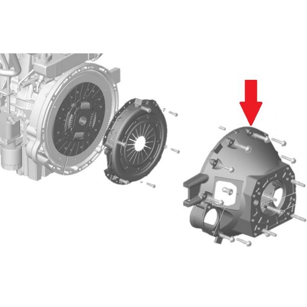 Картер сцепления ГАЗель NEXT дв. G21A (ООО "НИЖЕГОРОДСКИЕ МОТОРЫ"  ГАЗ) /А22R22-1601015/