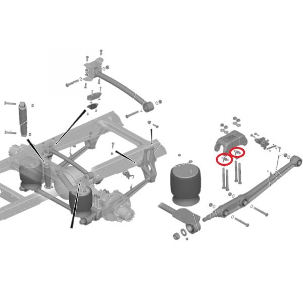 Держатель болтов кронштейна продольного рычага ГАЗон-NEXT (10 т.), (ПАО "ГАЗ") /С40R13-2914193/