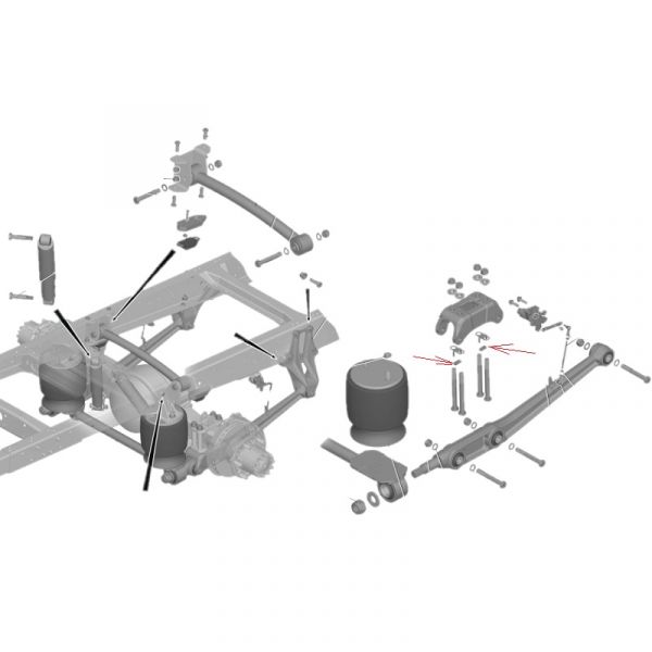 Фиксатор рычага задней подвески ГАЗон NEXT (ПАО "ГАЗ" Оригинал) /С40R13-2914195/