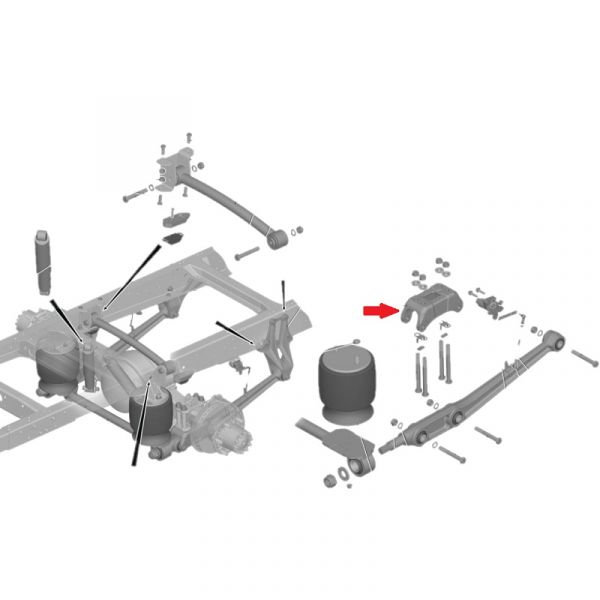 Кронштейн рычага подвески заднего ГАЗон NEXT (10 т.) (АО "КААЗ"  ГАЗ Оригинал) /С40R13-2914149/