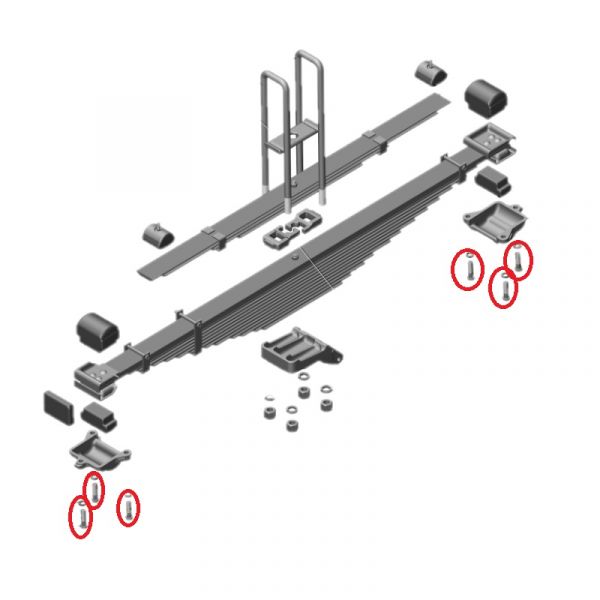 Болт м14-6дх50 крепл. подушек зад. рессоры Газон NEXT (ПАО "Завод Красная Этна" ГАЗ Оригинал) /4593471-645/