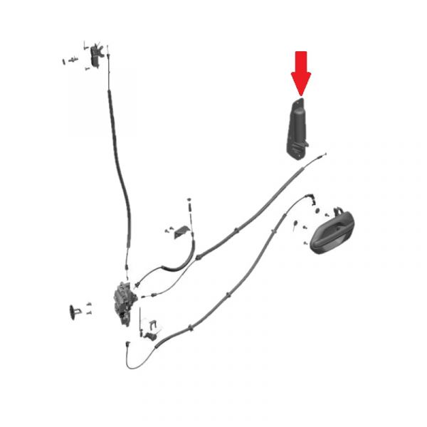 Ручка внутренняя средней сдвижной двери ГАЗель NEXT ЦМФ (ОАО "Сосновскагропромтехника"  ГАЗ) /А31R23.6425084/