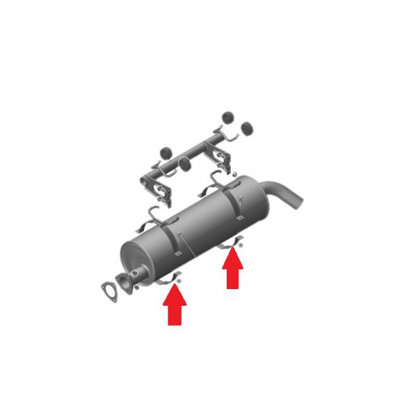Кронштейн глушителя нижний ГАЗ-3309, Валдай (ПАО "ГАЗ") /33081-1203069/
