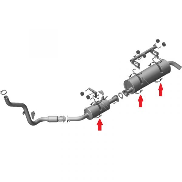 Кронштейн глушителя ГАЗон NEXT нижний (ООО "Автомобильный завод "ГАЗ") /33098-1206069/