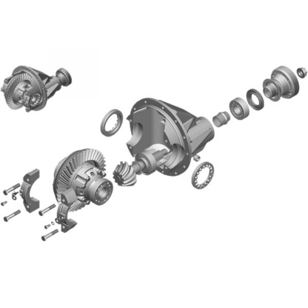 Редуктор заднего моста ГАЗель 4WD Cummins ISF 2.8 по ШРУС (43/10) (ПАО "ГАЗ") /32217-2402010-110/