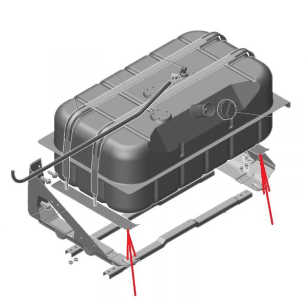 Прокладка хомута топливного бака ГАЗон NEXT (ООО "Альтеролл") /51П-1102120-Б/