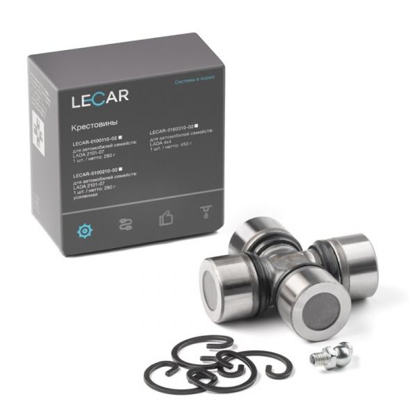 Крестовина кардана ВАЗ-2121 (фирм. упак. LECAR) /lecar016031002/