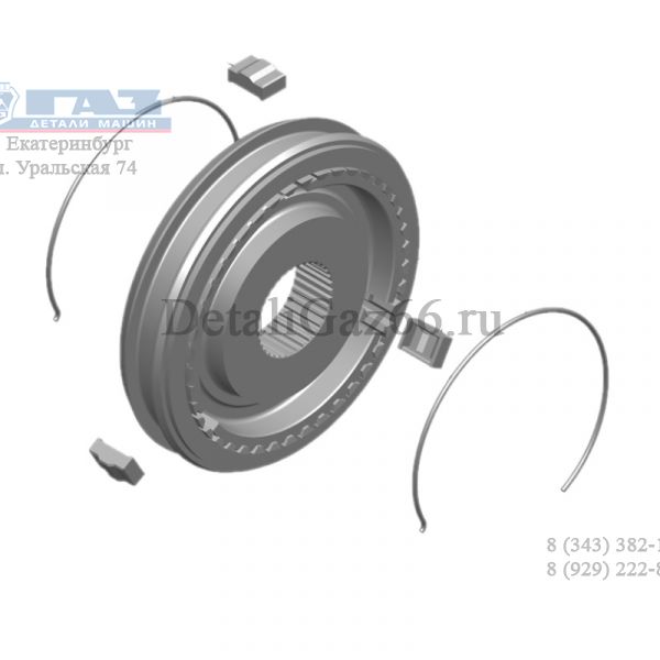 Муфта со ступ. КПП 5-ст. Волга, ГАЗель (3,4 пер.) в сборе (ООО "НИЖЕГОРОДСКИЕ МОТОРЫ"  Оригинал) /3302-1701121/