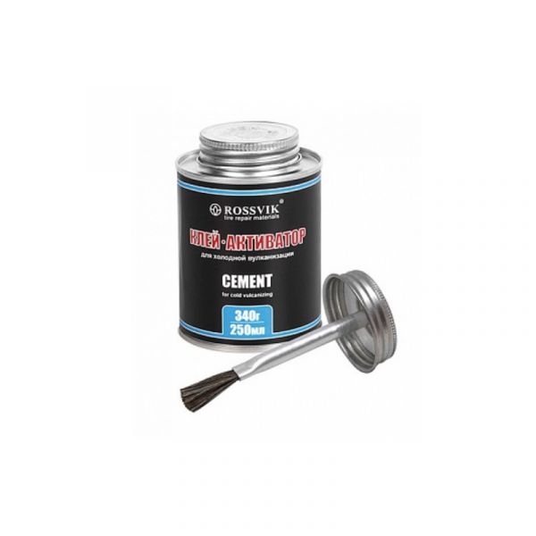 Клей-активатор CEMENT 250мл/340гр банка с кистью (Rossvik) /k025k1/