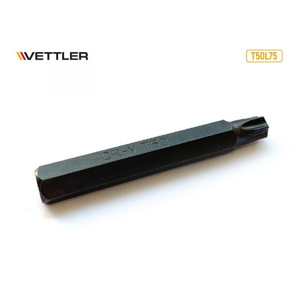 Бита Torx Т50 длина 75 мм. (VETTLER) /T50L75/