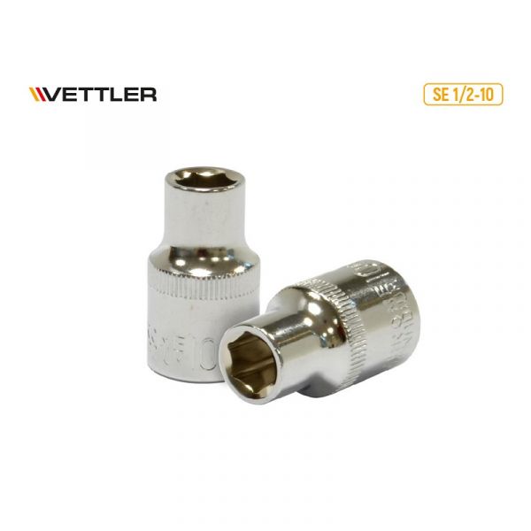 Головка 1/2" 10 мм 6 гр. (VETTLER) /SE 1/2-10/