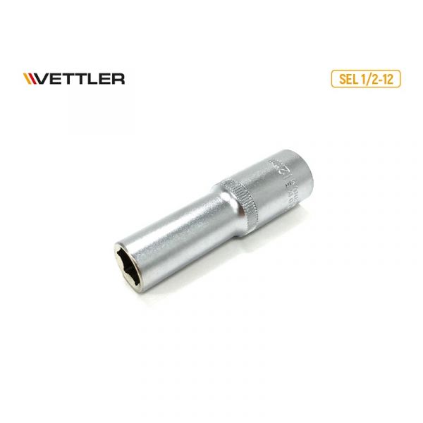 Головка 1/2" 12 мм 6 гр.удлиненная (VETTLER) /SEL 1/2-12/