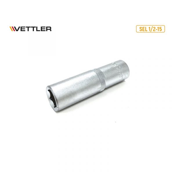 Головка 1/2" 15 мм 6 гр.удлиненная (VETTLER) /SEL 1/2-15/