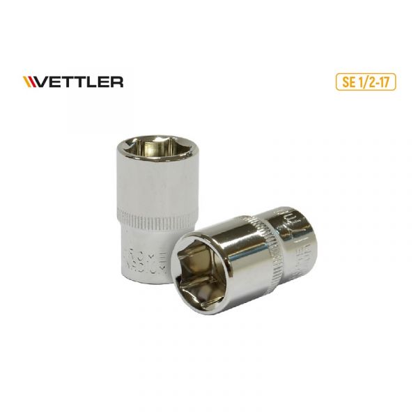 Головка 1/2" 17 мм 6 гр. (VETTLER) /SE 1/2-17/