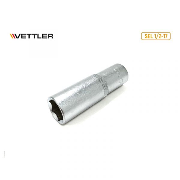 Головка 1/2" 17 мм 6 гр.удлиненная (VETTLER) /SEL 1/2-17/
