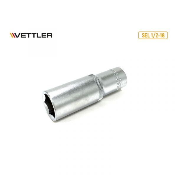 Головка 1/2" 18 мм 6 гр.удлиненная (VETTLER) /SEL 1/2-18/