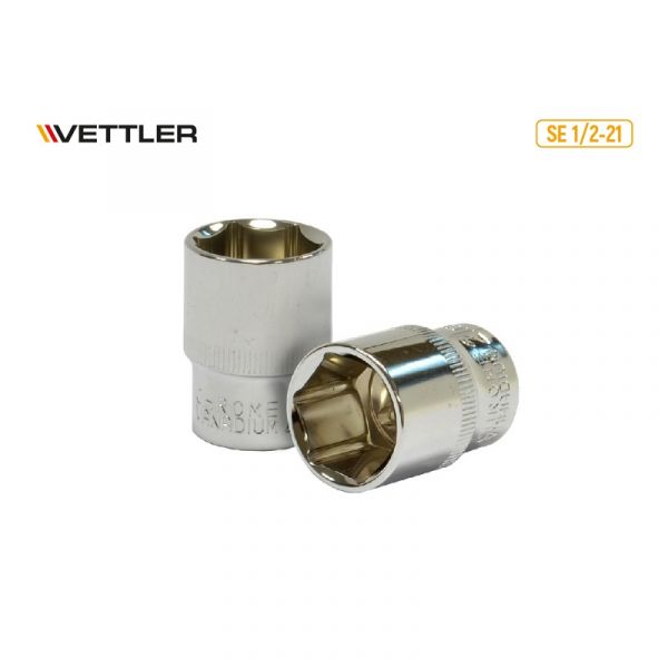 Головка 1/2" 21 мм 6 гр. (VETTLER) /SE 1/2-21/
