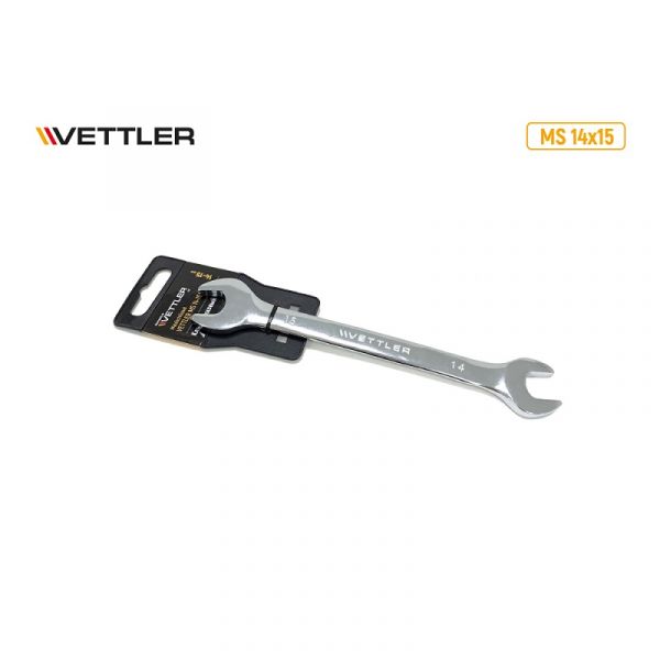 Ключ гаечный двухсторонний 14*15.(VETTLER) /MS 14x15/