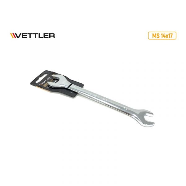 Ключ гаечный двухсторонний 14*17.(VETTLER) /MS 14x17/