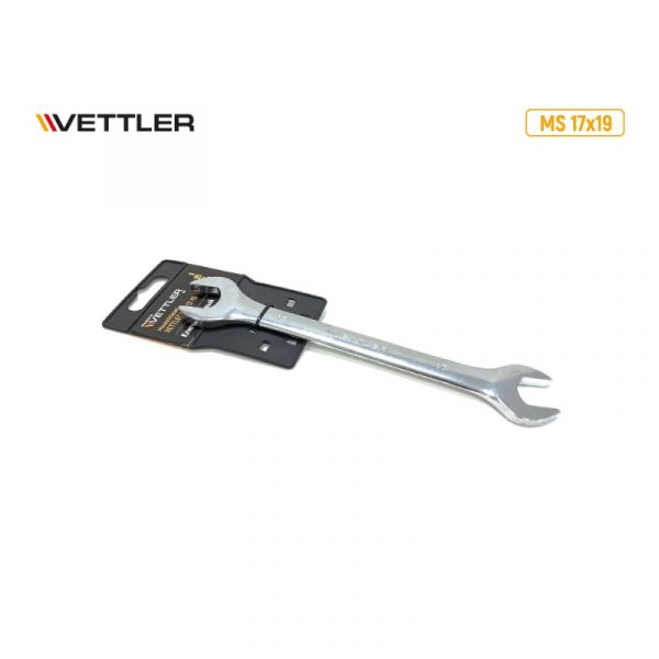 Ключ гаечный двухсторонний 17*19 (VETTLER) /MS 17x19/