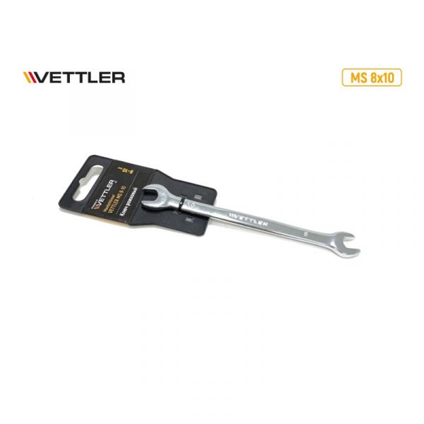 Ключ гаечный двухсторонний 8*10.(VETTLER) /MS 8x10/