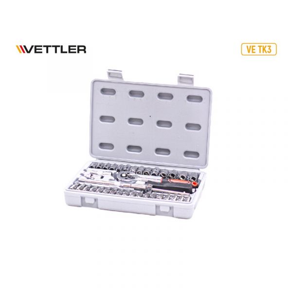 Набор головок и вставок 1/4" DR (4-14мм) 38пр (VETTLER) /VETK3/