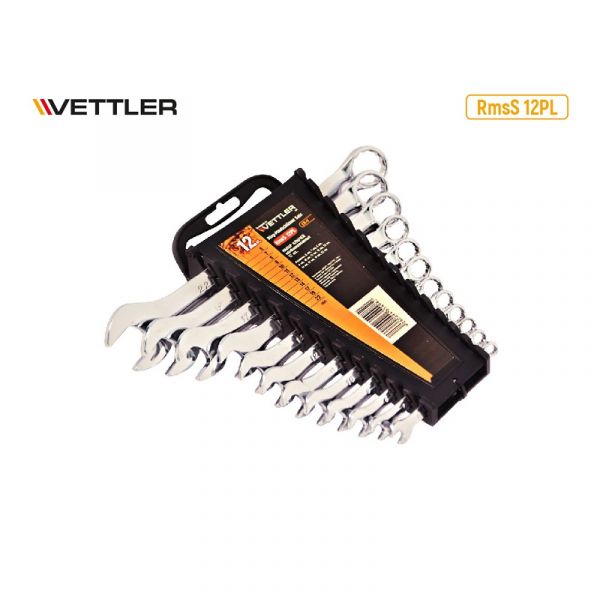 Набор ключей комбинированных 12 предм. 6-22 мм холдер. (VETTLER) /RmsS 12PL/