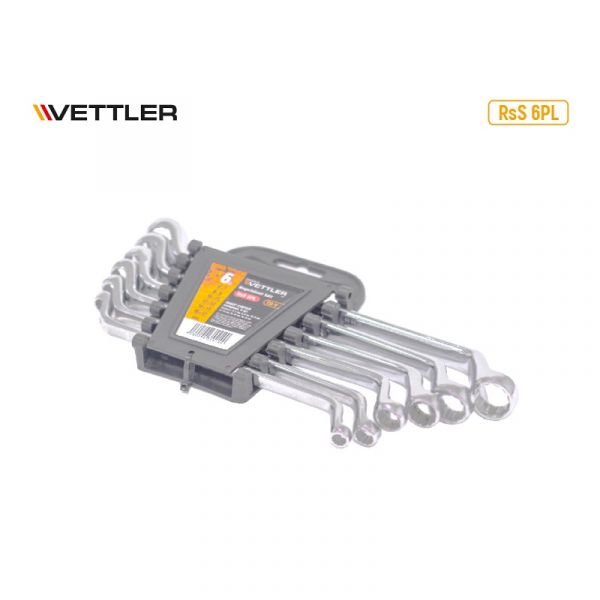 Набор ключей накидных 6-17 мм (6 предм) упак. холдер.  (VETTLER) /RsS 6PL/