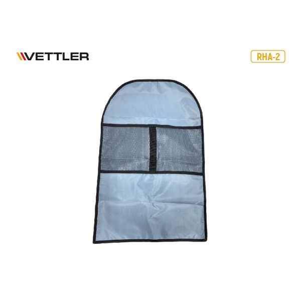 Накидка защитная на спинку переднего сиденья с карманами (ткань серый) (VETTLER) /RHA-2/