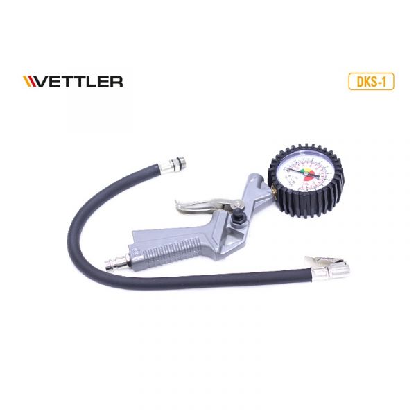 Пистолет с манометром для накачки шин (VETTLER) /DKS-1/