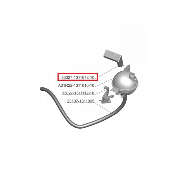 Кронштейн расширительного бачка ГАЗель бизнес верхнй (с 04.2019 года) (ООО "Автомобильный завод "ГАЗ") /33027-1311078-10/