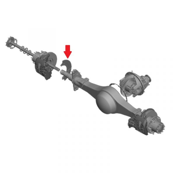 Щит тормоза ГАЗ-3310 Валдай, ГАЗон-NEXT задний (ПАО "ГАЗ") /33104-3502014/