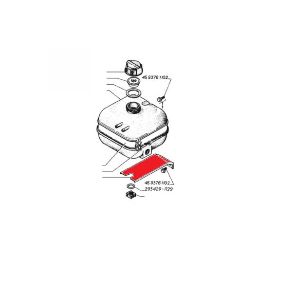 Кронштейн крепления расширительного бачка ГАЗель с 2003г.в. н/о (ПАО "ГАЗ") /2705-1311113/