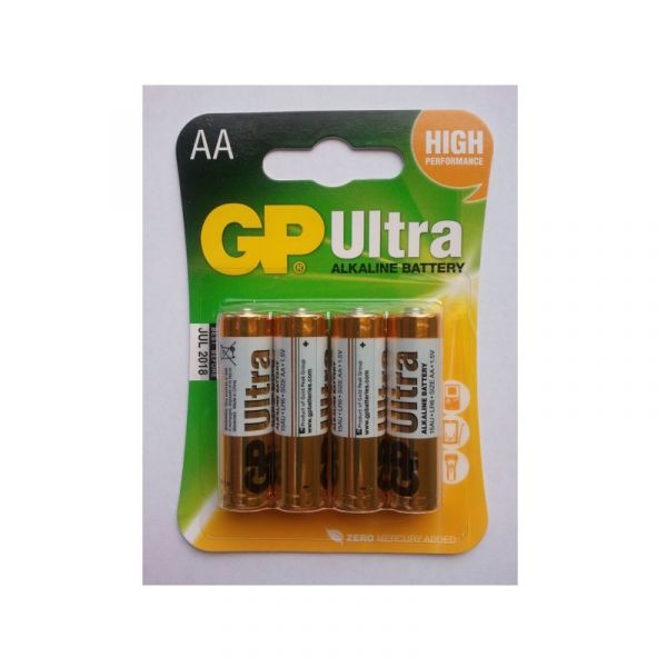 Батарейка GP Ultra LR06/AA алкалиновая /gp15aucr4ultra/