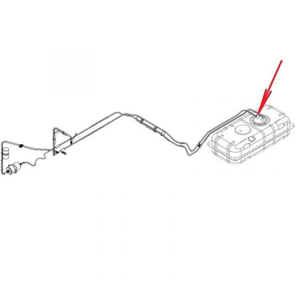 Трубка топливная подачи (резьба) ГАЗель от бака к фильтру (НПО "Автопромагрегат"_г. Нижний_Новгород  ГАЗ) /32213-1104080/