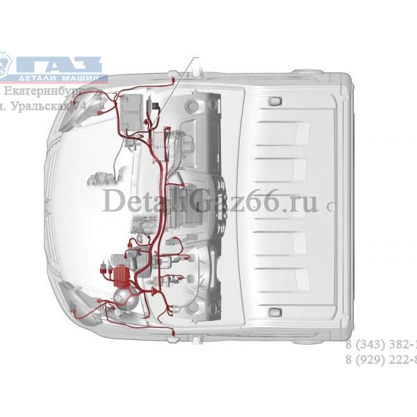 Автопроводка жгут ГАЗель NEXT дв. 275 Evotech ЕВРО-5 мотор. отсека (ООО "Арзамасское ПО Автопровод"  ГАЗ) /А21R23.3724025-91/