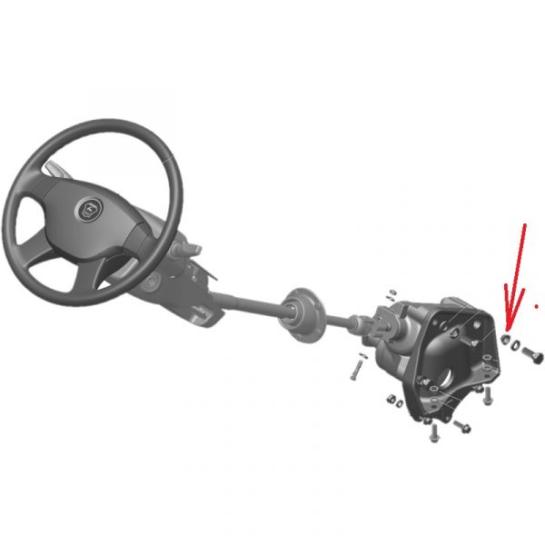 Втулка упорн. крепл. механизма рул. ГАЗель, Соболь с ГУР метал. (ПАО "ГАЗ") /2705-3103158/