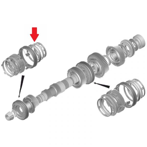 Синхронизатор КПП ГАЗон NEXT (4 пер.), ГАЗель NEXT 6-ст. (3 пер.) (Shiyan ГАЗ Оригинал) /С49RD8.1701178-10/