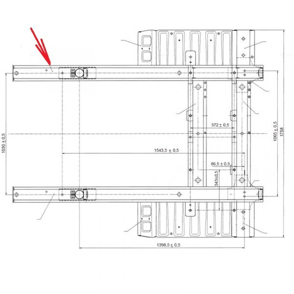 Лонжерон перед. ГАЗель NEXT прав. (ООО "Автомобильный завод "ГАЗ") /А21R23-5101022/
