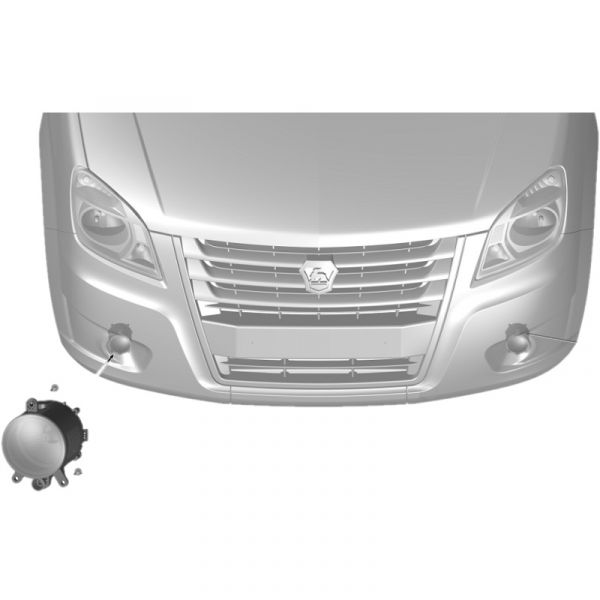 Фара прот.туманная ГАЗель бизнес, ГАЗель NEXT левая/правая (Руденск  ГАЗ Оригинал) /А21R22.3743010/