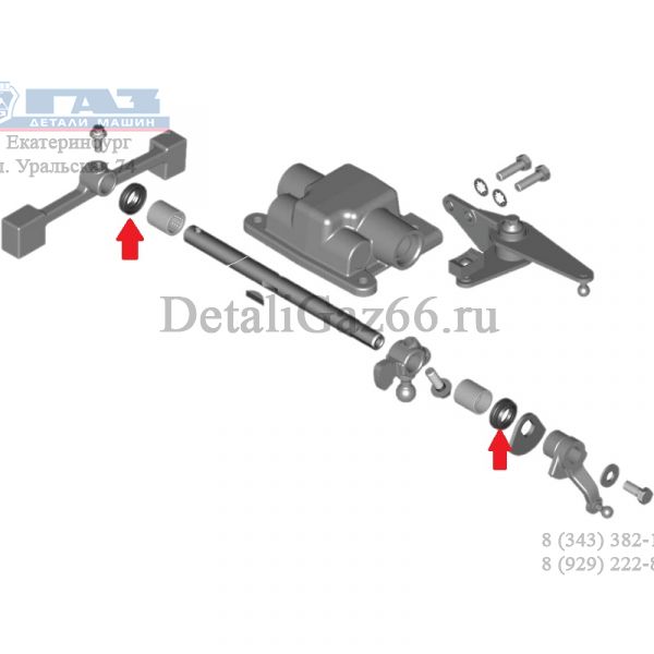 Манжета 15х25,3х6,5х8,5 крышки КПП А31R32-1700010 (ООО "ГОММА ЛАЙН"  ГАЗ) /С40R13.1702139-01/