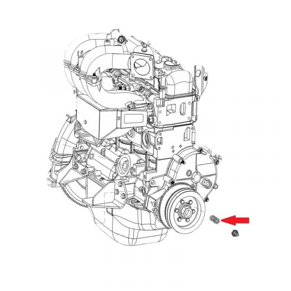 Штуцер датчика давления масла дв. УМЗ (ПАО "ГАЗ") /298400-П29/