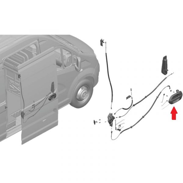 Ручка двери ГАЗель NEXT наруж. сдвиж. (ООО "Кикерт Рус"  ГАЗ Оригинал) /А31R23.6425150/