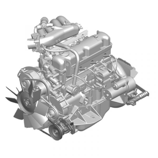 Двигатель ГАЗель 4216 бизнес инж. под ГУР (АО "Ульяновский моторный завод"  УМЗ) /4216.1000402-141/